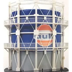Model Power 619 HO Scale Built-up Gulf Gas Tank Building Kit - Model Train Junction: Quality Parts and Art Supplies