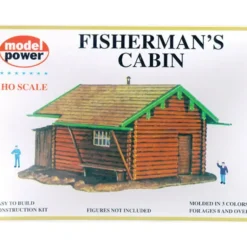 Model Power 439 HO Scale Fisherman's Cabin Building Kit - Model Train Junction: Quality Parts and Art Supplies