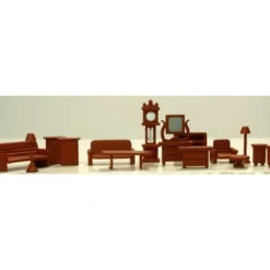 Model Power 550 HO Scale Garage sale-Furniture (Pack of 15) - Model Train Junction: Quality Parts and Art Supplies