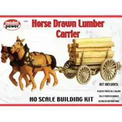 Model Power 624 HO Scale Horse Drawn Lumber Carrier Kit - Model Train Junction: Quality Parts and Art Supplies