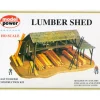 Model Power 436 HO Scale Lumber Shed Building Kit - Model Train Junction: Quality Parts and Art Supplies
