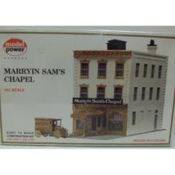 Model Power 457 HO Scale Marryin Sam's Chapel Building Kit - Model Train Junction: Quality Parts and Art Supplies