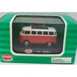 Model Power 19160 HO Scale Minis Red/White VW T1 Samba Bus - Model Train Junction: Quality Parts and Art Supplies