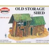 Model Power 435 HO Scale Old Storage Shed Building Kit - Model Train Junction: Quality Parts and Art Supplies