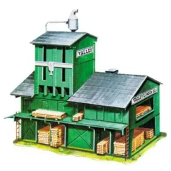 Model Power 407 HO Scale Valley Rural Lumber Mill Building Kit - Model Train Junction: Quality Parts and Art Supplies