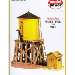 Model Power 428 HO Scale Water Tank & Shed Building Kit - Model Train Junction: Quality Parts and Art Supplies