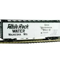 Model Power 2231 HO Scale White Rock Water 41' Metal Reefer #55075 - Model Train Junction: Quality Parts and Art Supplies