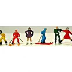 Model Power 5712 HO Scale Winter Figures (Set of 6) - Model Train Junction: Quality Parts and Art Supplies