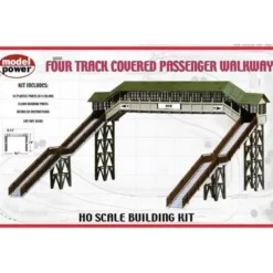 Model Power 402 HO 4-Track Covered Passenger Walkway Kit - Model Train Junction: Quality Parts and Art Supplies