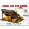Model Power 1580 Lumber Shed w/Lumber Kit - Model Train Junction: Quality Parts and Art Supplies