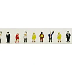 Model Power 1333 N Fat People Figures (Set of 9) - Model Train Junction: Quality Parts and Art Supplies