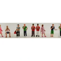 Model Power 1378 N People Eating Figures (Set of 9) - Model Train Junction: Quality Parts and Art Supplies