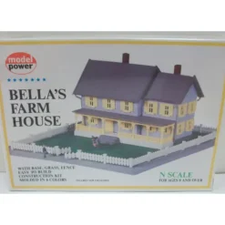 Model Power 1559 N Scale Bellas Farm House Kit - Model Train Junction: Quality Parts and Art Supplies