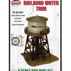 Model Power 1577 N Scale RR Water Tower Kit - Model Train Junction: Quality Parts and Art Supplies