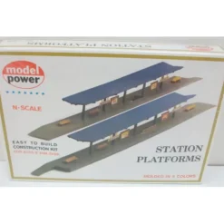 Model Power 1508 N Scale Station Platforms Kit - Model Train Junction: Quality Parts and Art Supplies