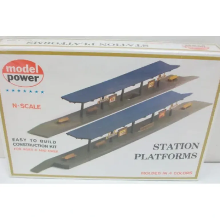 Model Power 1508 N Scale Station Platforms Kit - Model Train Junction: Quality Parts and Art Supplies