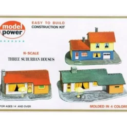Model Power 1502 N Scale Suburban House 3-in-1 Building Kit - Model Train Junction: Quality Parts and Art Supplies