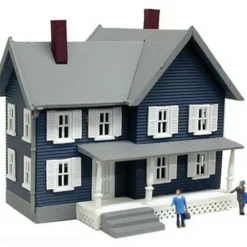 Model Power 2559 N Simpson's House Built Up Lighted W/2 Hand Painted Figures - Model Train Junction: Quality Parts and Art Supplies