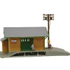Model Power 2562 N Wayside Station Built Up Ligthed - Model Train Junction: Quality Parts and Art Supplies