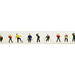 Model Power 1341 N Working People Figures (Set of 9) - Model Train Junction: Quality Parts and Art Supplies