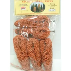 Model Power 1437 O Autumn Rust Trees (Pack of 5) - Model Train Junction: Quality Parts and Art Supplies