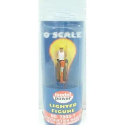Model Power 7003-1 O Construction Worker With Jackhammer Lighted Figure - Model Train Junction: Quality Parts and Art Supplies