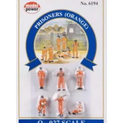 Model Power 6194 Prisoners in Orange Figures (Set of 6) - Model Train Junction: Quality Parts and Art Supplies