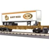 MTH 30-76373 A&W Rootbeer Flat Car w/Trailer - Model Train Junction: Quality Parts and Art Supplies