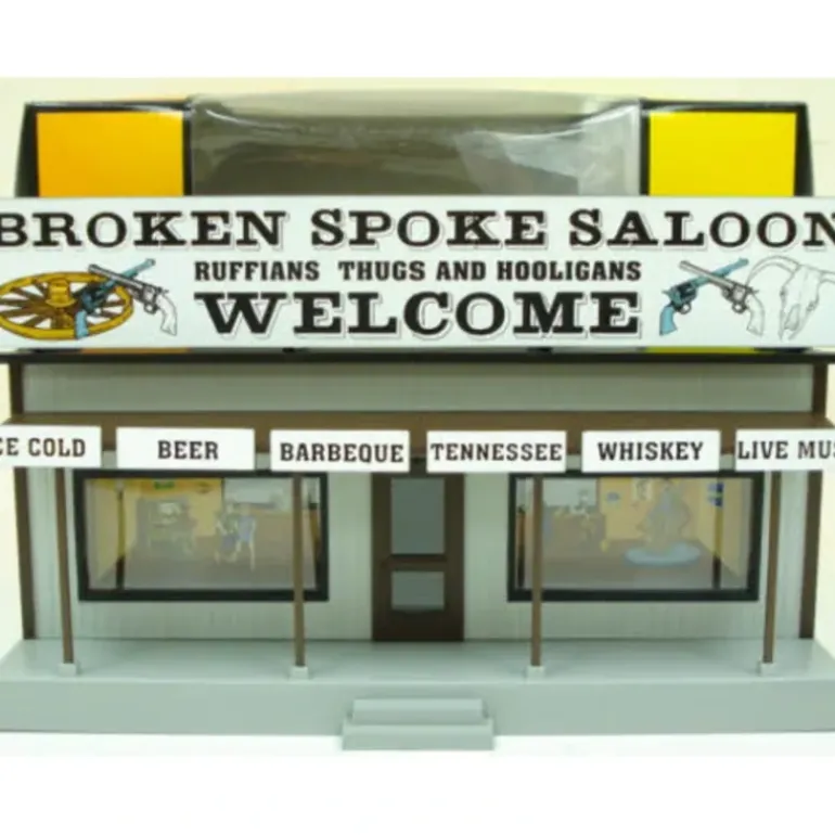 MTH 30-90259 Broken Spoke Saloon Road Stand - Model Train Junction: Quality Parts and Art Supplies