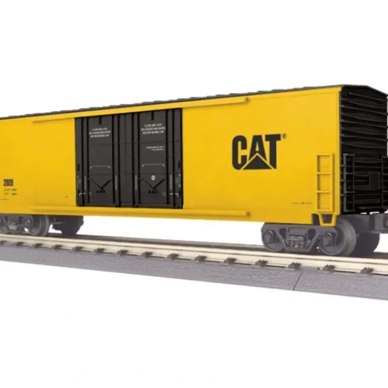 MTH 30-74545 Caterpillar 50' Double Door Plugged Boxcar - Model Train Junction: Quality Parts and Art Supplies