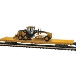 MTH 20-98791 Caterpillar 60' Flat Car w/1 CAT - Model Train Junction: Quality Parts and Art Supplies