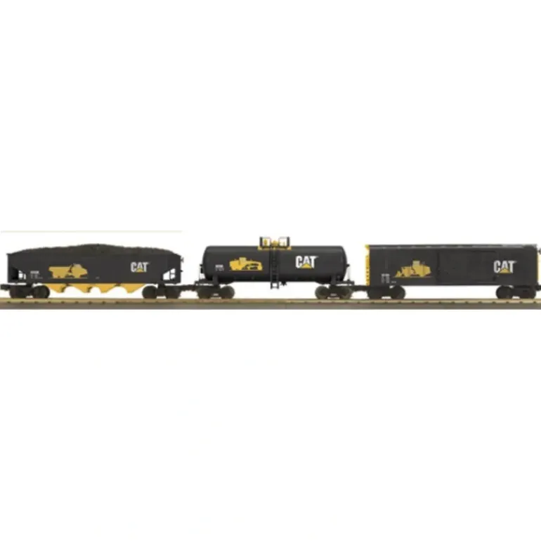 MTH 30-7046 Caterpillar RailKing Freight Car Set - Model Train Junction: Quality Parts and Art Supplies