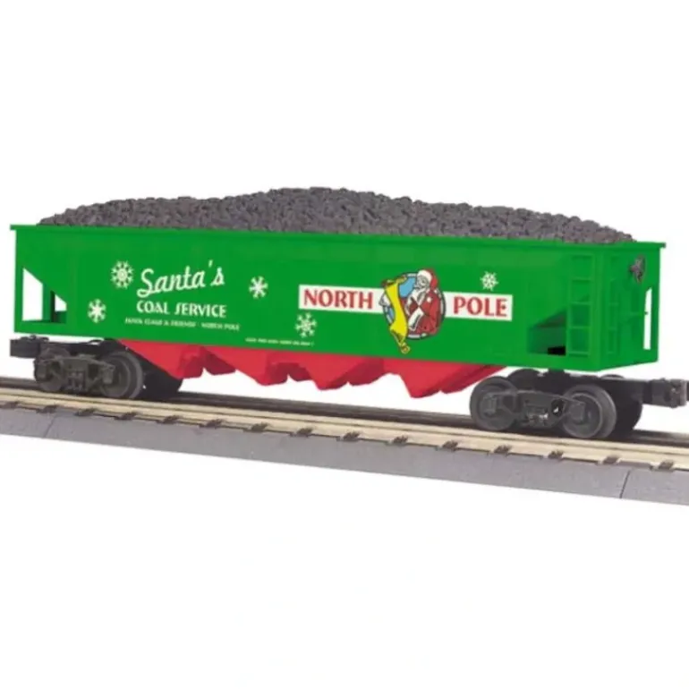 MTH 30-75318 Christmas 4-Bay Hopper Car - Model Train Junction: Quality Parts and Art Supplies
