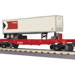 MTH 30-76401 CP Rail Flat Car With Trailer - Model Train Junction: Quality Parts and Art Supplies