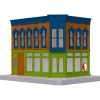 MTH 30-90391 Dr. Emerson Bigguns Opposite Corner Building w/Blinking Signal - Model Train Junction: Quality Parts and Art Supplies