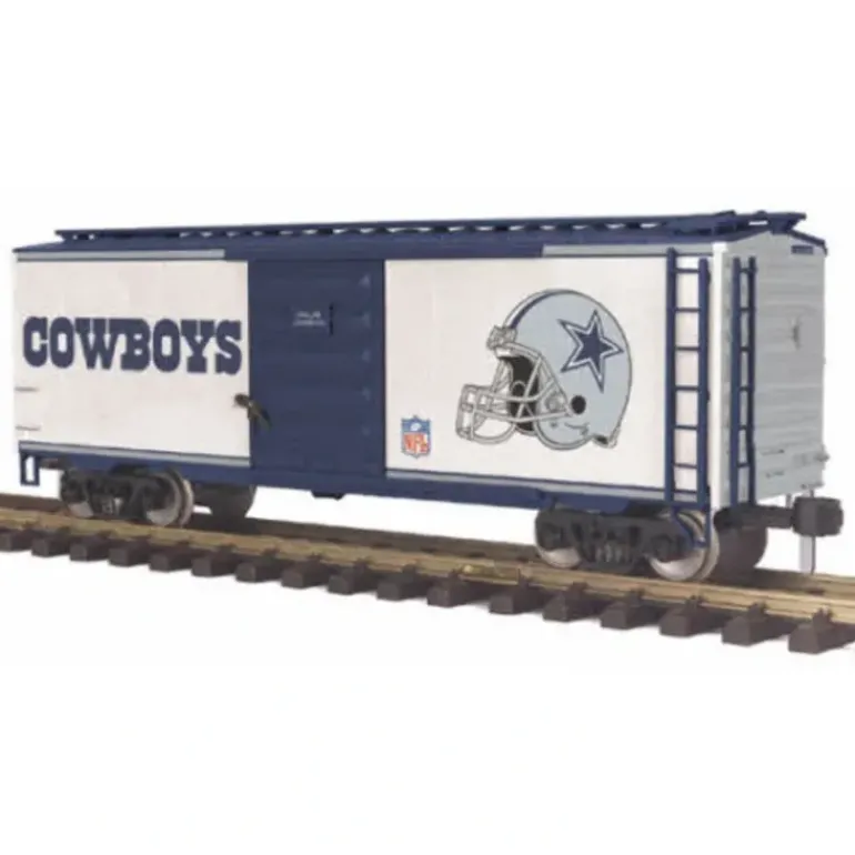 MTH 70-74028 G Scale NFL - Dallas Cowboys 40' Box Car - Model Train Junction: Quality Parts and Art Supplies