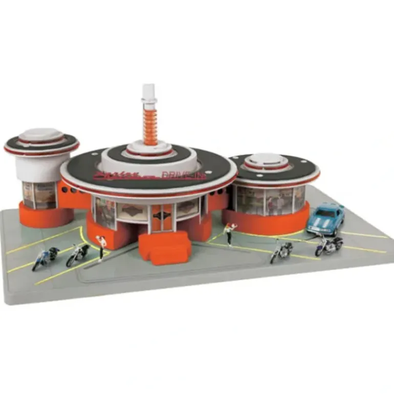 MTH 30-9170 Harley Davidson Operating Drive Through Diner - Model Train Junction: Quality Parts and Art Supplies
