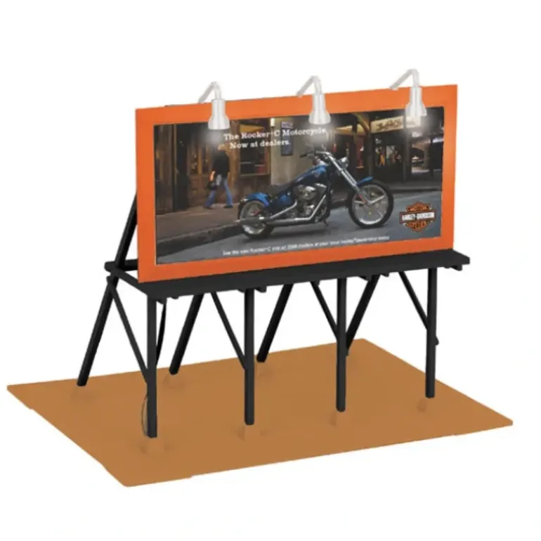 MTH 30-90285 Harley-Davidson Lighted Billboard - Model Train Junction: Quality Parts and Art Supplies