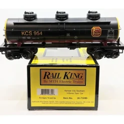 MTH 30-73286 Kansas City Southern 3-Dome Tank Car - Model Train Junction: Quality Parts and Art Supplies