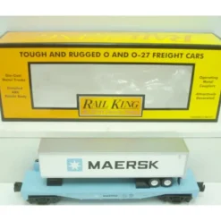 MTH 30-76333 Maersk Flat Car w/Trailer - Model Train Junction: Quality Parts and Art Supplies