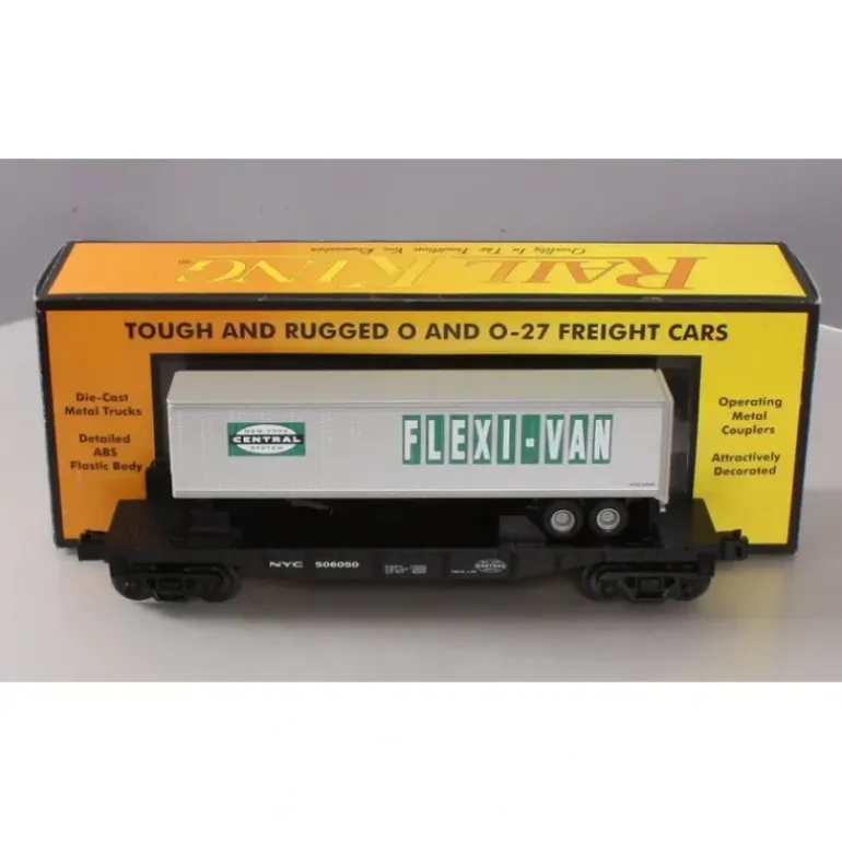 MTH 30-76374 New York Central Flat Car w/Trailer - Model Train Junction: Quality Parts and Art Supplies