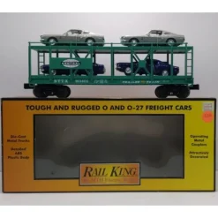 MTH 30-76383 NYC Auto Carrier FlatCar with 4 '67 Mustangs - Model Train Junction: Quality Parts and Art Supplies