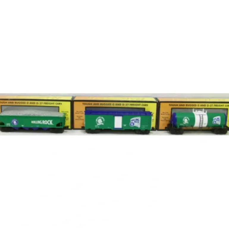 MTH 30-7043 O AB - Rolling Rock RailKing Freight Car Set (Set of 3) - Model Train Junction: Quality Parts and Art Supplies