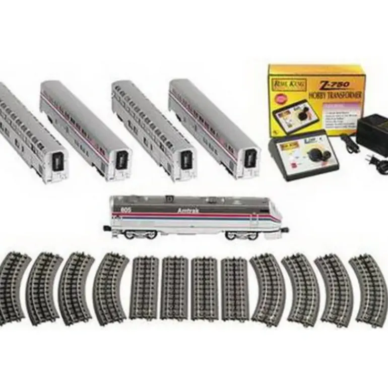 MTH 30-4018-0 O Gauge Amtrak RailKing Genesis Diesel Passenger Train Set w/Horn - Model Train Junction: Quality Parts and Art Supplies