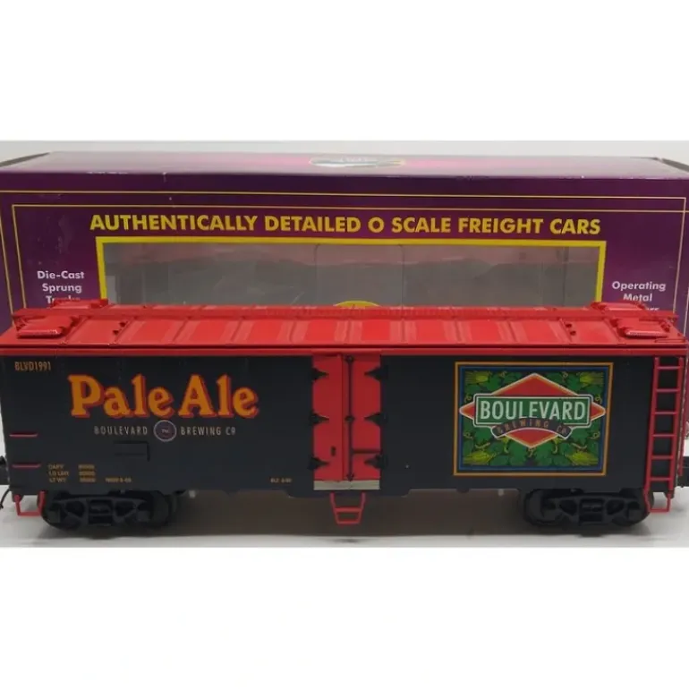 MTH 20-94207 O Gauge Boulevard Pale Ale 40 Steel Sided Reefer - Model Train Junction: Quality Parts and Art Supplies