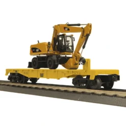 MTH 30-76331 O Gauge Catapillar Flatcar w/ M316D Wheel Excavator #2009 - Model Train Junction: Quality Parts and Art Supplies