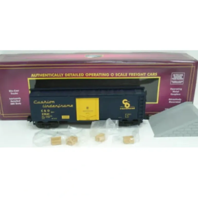 MTH 20-94050 O Gauge Chesapeake & Ohio Operating Reefer w/Ramp #23638 - Model Train Junction: Quality Parts and Art Supplies