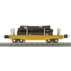 MTH 10-8057 O Gauge Chicago & North Western 2811 Flat w/ Log Load - Model Train Junction: Quality Parts and Art Supplies