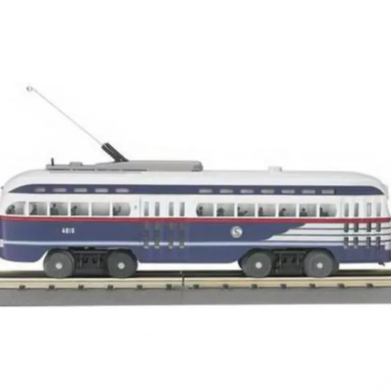 MTH 30-2521-0 O Gauge Chicago PCC Electric Street Car w/ Loco-Sound #4053 EX/Box - Model Train Junction: Quality Parts and Art Supplies