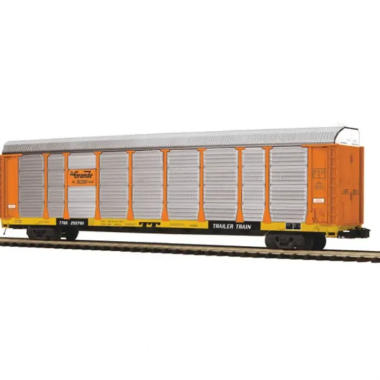 MTH 20-98737 O Gauge D&RG Corrugated Auto Carrier - Model Train Junction: Quality Parts and Art Supplies